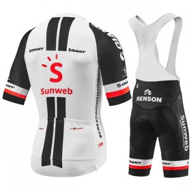 Tenue Cycliste et Cuissard à Bretelles Femme 2018 Team Sunweb  N001